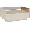 Image de Table basse avec 2 tiroirs et 1 niche - Beige et naturel clair - ALIVENTO