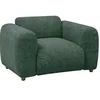 Image de Fauteuil Maison Céphy POGNI en velours côtelé vert 130x97x67 cm