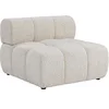 Image de Fauteuil en tissu chiné beige FACIVIL