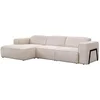 Image de Canapé d'angle gauche en tissu chiné beige TEJAMI