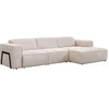 Image de Canapé d'angle droit en tissu chiné beige TEJAMI