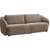 Image de Canapé 3 places en tissu chenille taupe LIRUNO