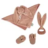 Image de Kaloo - Lapinoo - Coffret de Naissance - Couleur Terracotta - 3 Accessoires Bébé - Doudou + Anneau de Dentition Bébé + Chaussons 11 cm - Dès la Naissance, K218012 en occasion ou reconditionné