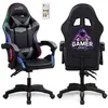 Image de AMS-900-LED-GAMER - Fauteuil gaming noir et gris - Serigraphie "Gamer" - Eclairage LED 366 effets - Télécommande