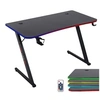 Image de AMS-DESK120Z-LED-AURA Bureau informatique gamer avec retroéclairage LED fibre optique - 1m20 - Finition carbone