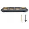 Image de Crêpière Maxi crêpes party DOC186G 8 mini crêpes Ø 12 cm, 1500W, accessoires inclus coloris Gris