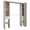 Image de Kit dressing 2 colonnes 2 penderies 2 tiroirs Décor Chene Shannon L 115 P