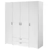 Image de Armoire VARIA Décor 4 portes battantes 2 tiroirs L 160 H 185 P 51 cm B