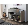 Image de Meuble rangement vinyle Platine Style urbain Décor chene L 115 P 40 H 81