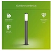 Image de Lampadaire d e térieur UTRECHT Anthracite 20W Résistant au intempéries
