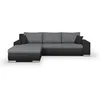 Image de Canapé d angle con ible et réversible 5 places INDIAN Tissu clair et anthracite Gris