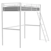 Image de Lit mezzanine ELIOT 90 190 cm Métal Sommier inclus Blanc