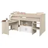 Image de Lit combiné enfant ZOLA 90 200 cm 2 portes Avec bureau Décor acacia clair et