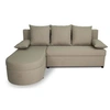 Image de Canapé d angle con ible réversible 3 places JEN Tissu Brun Style contemporain L196 H8