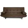 Image de Banquette clicclac DARIUS Tissu L 194 P 121 H 83 cm Fabriqué en Ukraine Marron