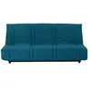 Image de Banquette clic clac 3 places canard 100% coton L 193 P 92 cm LENA Bleu