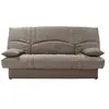 Image de Clic clac 3 places THELMA Tissu Soro taupe Couchage 125 190 cm L190 P92 H96 cm