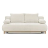 Image de Banquette con ible 3 places MIKA Tissu Bouclette Coffre de rangement L 192 H 84 P
