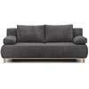 Image de Banquette con ible 3 places MIKA Velours côtelé foncé Coffre de rangement L 192 H 8
