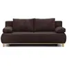Image de Banquette con ible 3 places MIKA Velours côtelé foncé Coffre de rangement L 192 H 8