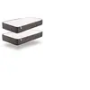 Image de Pack de 2 Matelas Titanium 90x200 cm - Mousse HR mémoire de Forme + Blue Latex - Confort Mi-Ferme - Epais 24 cm, 7 Zones, Réversible, Ergonomique