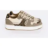 Image de Faguo - Ceiba Suede Woven - Chaussures lifestyle femme Ecru / Taupe / Leopard - 37