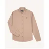 Image de Faguo - Iraty Shirt Woven - Chemise homme Cream / Camel - XS