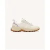 Image de Faguo - Monstera Running Woven Suede - Chaussures lifestyle femme White / Light Green - 38