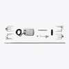 Image de Pack Barbecue à charbon PRO 605 CSS - Inox + Rôtissoire