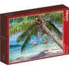 Image de Puzzle 1000 pièces Alize Plage Tropicale Vert 33,5x23,2x4,6 cm A2402364