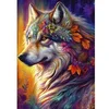Image de Puzzle de 1000 pièces Alipson Puzzle Loup Avec Fleurs Multicolore 33,5x23,2x4,6 cm A2402377