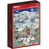 Image de Puzzle de 500 pièces Alipson Puzzle Village Sous La Neige Multicolore 33,5x23,2x4,6 cm A2402384