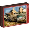 Image de Puzzle de 1000 pièces Alipson Puzzle Bateaux Port Bretagne Marron 33,5x23,2x4,6 cm A2403674