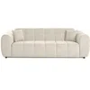 Image de Ray - canapé droit 3 places en tissu texturé - Beige