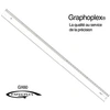 Image de Règle transparente 1 biseau + bosselage 60 cm - graphoplex