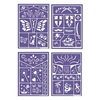 Image de Pochoirs De Maquillage - Lot De 4 Planches