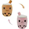 Image de Peluche réversible Homadict Bubble Tea Rose 15x14x13 cm 651AUT060
