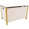 Image de Coffre à jouets en bois enfant Fun House Scandiwood Blanc 40x9x66 cm 713410