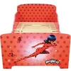 Image de Lit sommier lattes fille Fun House Miraculous Rouge 140x70 cm 713483