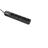 Image de S5 Black Line II - Protection contre les surtensions - CA 250 V - 2500 Watt - connecteurs de sortie : 5 - 1.5 m cordon