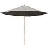 Image de - Parasol en bois 300 cm avec manivelle Holly gris