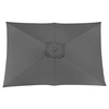 Image de Toile Parasol Mat Droit 3x2 par 6 Polyester 200gr SD - Gris