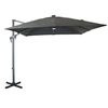 Image de - Parasol déporté en aluminium 2.7 m avec leds gris