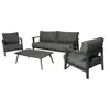 Image de Ensembles canapés, fauteuils et tables de jardin aluminium 5 pieces