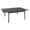 Image de Table Dublin en aluminium - graphite - 140/200 x 140 cm