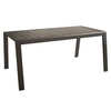 Image de Table de jardin Le Marseille II en aluminium/lattes - 160 x 68 cm - graphite