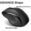 Image de Advance Shape 6D - Souris - pour droitiers - optique - 6 boutons - sans fil - 2.4 GHz - récepteur sans fil USB - noir