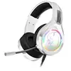 Image de - PRO H8 | Casque Gaming Blanc Filaire RGB avec Micro | Compatible PS5, PS4, Xbox, Switch & PC | Son Audio Stéréo 2.0 | Sotie USB et Jack | Coussinet
