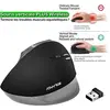 Image de Advance Ergonomic Vertical Plus - Souris verticale - pour droitiers - optique - 6 boutons - sans fil - 2.4 GHz - récepteur sans fil USB - gris, noir