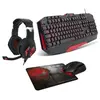Image de Pack Spirit Of Gamer PRO-MK3 Clavier filaire USB Souris filaire Casque et Tapis Noir et Rouge